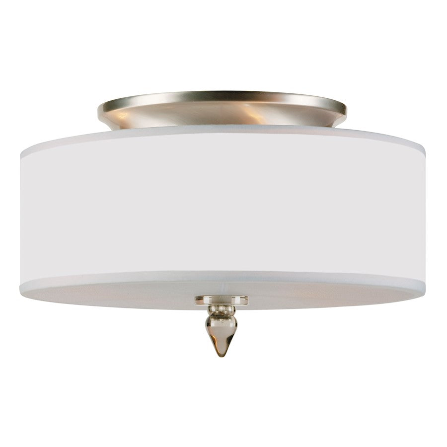 Crystorama Luxo 3 Light Drum Shade Flush Mount