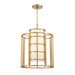 Crystorama Hulton 6 Light Chandelier, Luxe Gold/White - 9597-LG