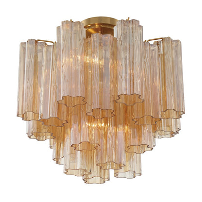 Crystorama Addis 4 Lt Semi Flush Mount