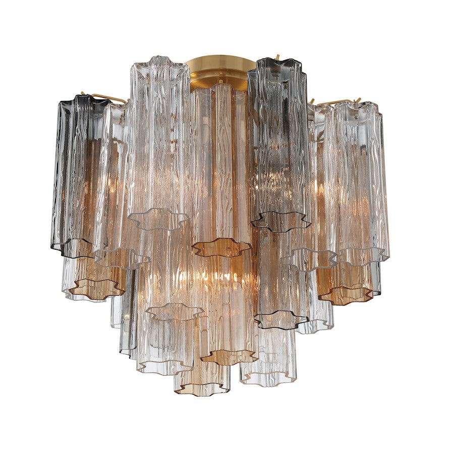 Crystorama Addis 4 Lt Semi Flush