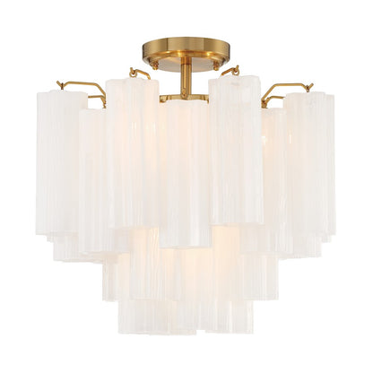 Crystorama Addis 4 Lt Semi Flush