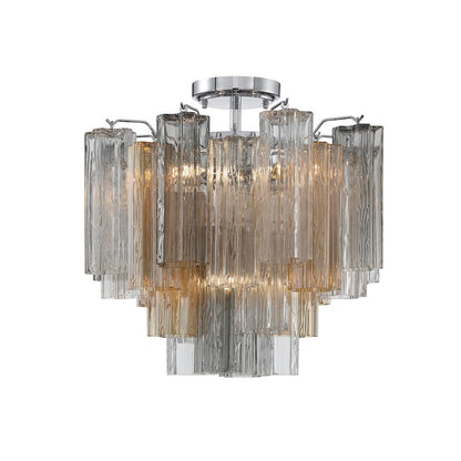 Crystorama Addis 4 Lt Semi Flush