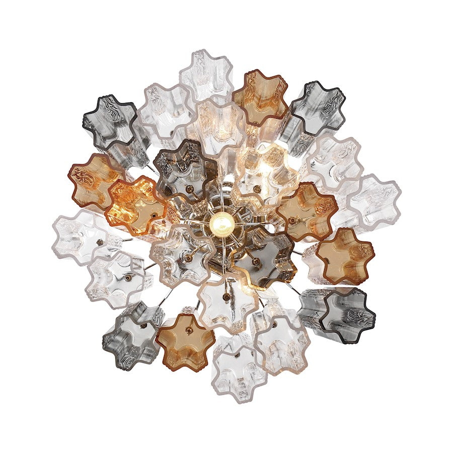 Crystorama Addis 4 Lt Semi Flush