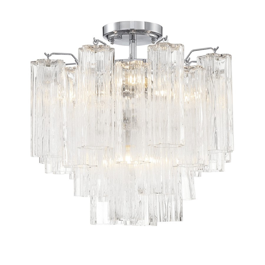 Crystorama Addis 4 Lt Semi Flush