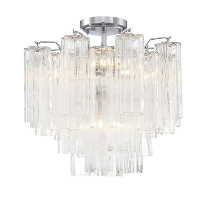 Crystorama Addis 4 Lt Semi Flush