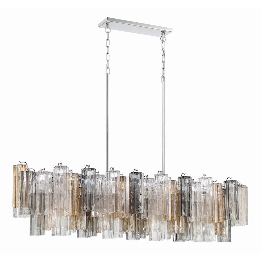 14 Light Chandelier, Polished Chrome