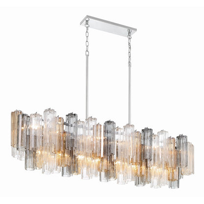 14 Light Chandelier, Polished Chrome