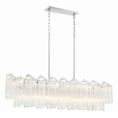 14 Light Chandelier, Polished Chrome