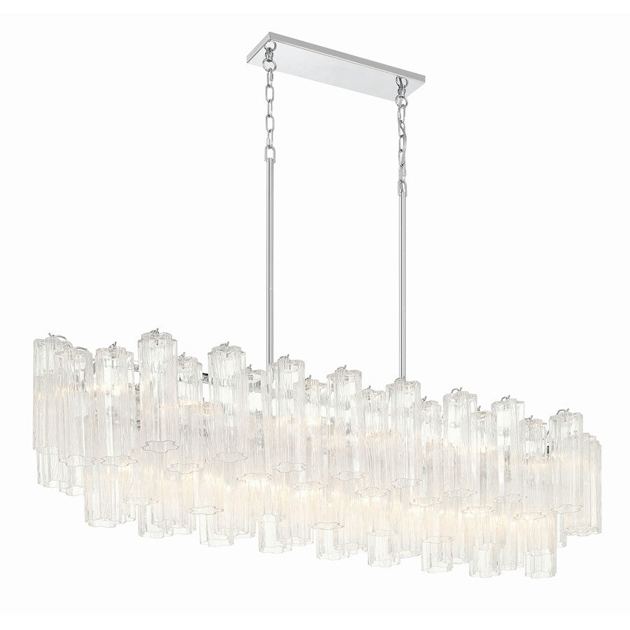 14 Light Chandelier, Polished Chrome