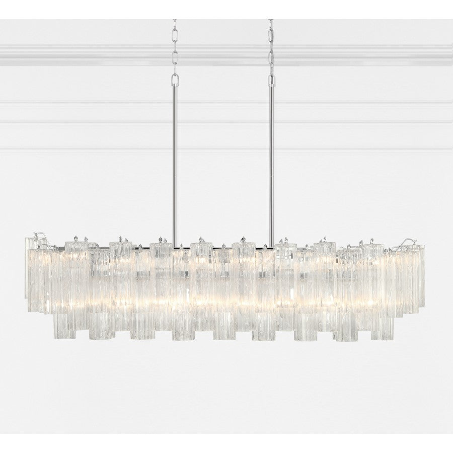 14 Light Chandelier, Polished Chrome