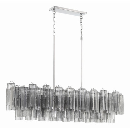 14 Light Chandelier, Polished Chrome