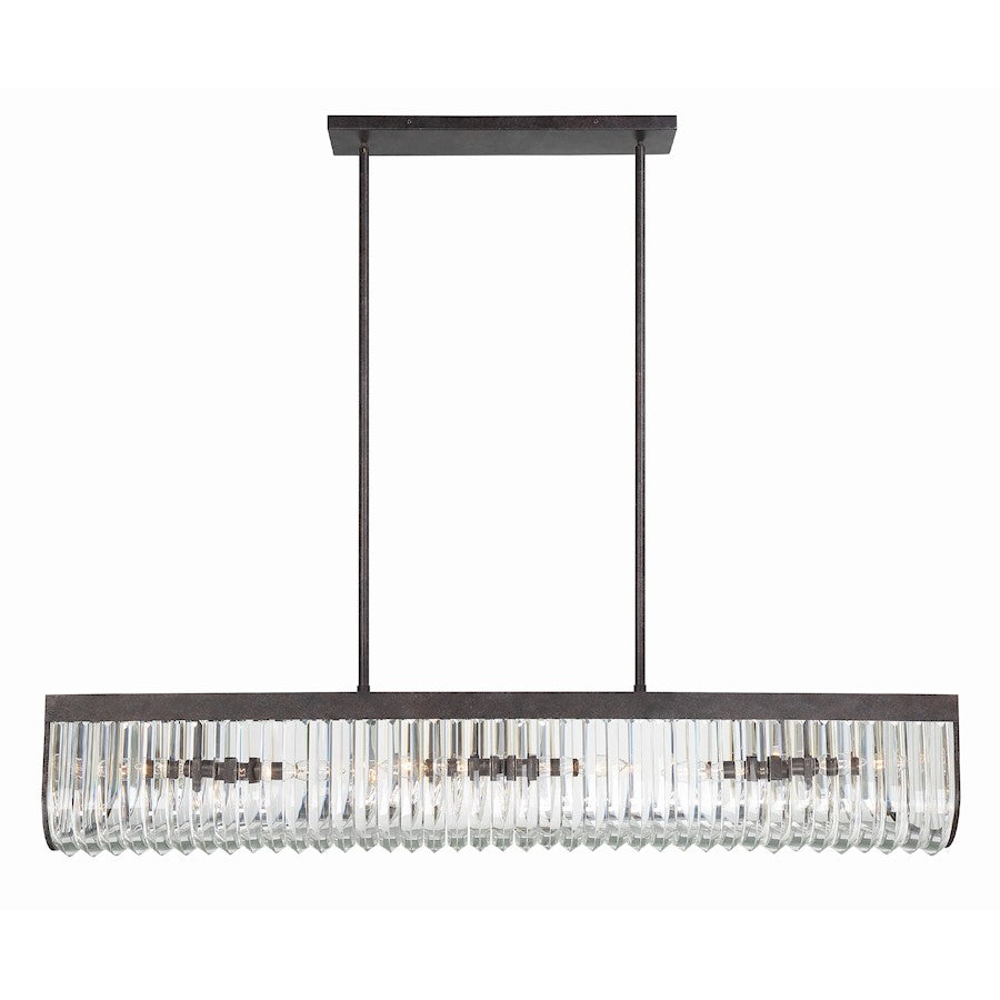 Crystorama Alister 6 Light Chandelier, Charcoal Bronze - ALI-B2007-CZ