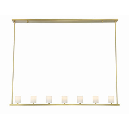 Crystorama Aragon 7 Light Chandelier, Soft Brass - ARA-10267-SB-ST