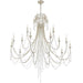 Crystorama Arcadia 15 Light Chandelier, Antique Silver - ARC-1919-SA-CL-MWP