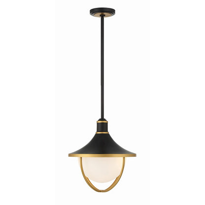 3 Light Outdoor Pendant, Black