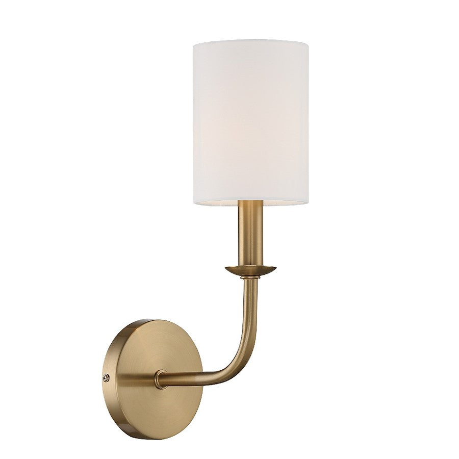 Crystorama Bailey 1 Light Wall Mount, Aged Brass - BAI-A2101-AG