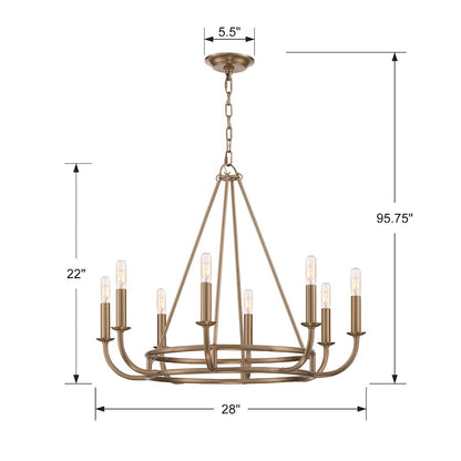 8 Light Chandelier