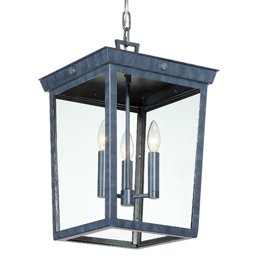 Crystorama Belmont 3 Light Pendant, Graphite - BEL-A8065-GE