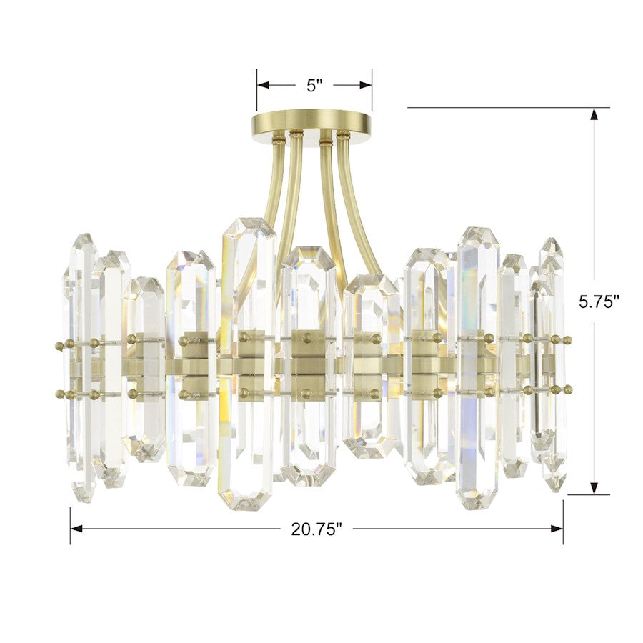 Crystorama Bolton 4 Light Ceiling Mount