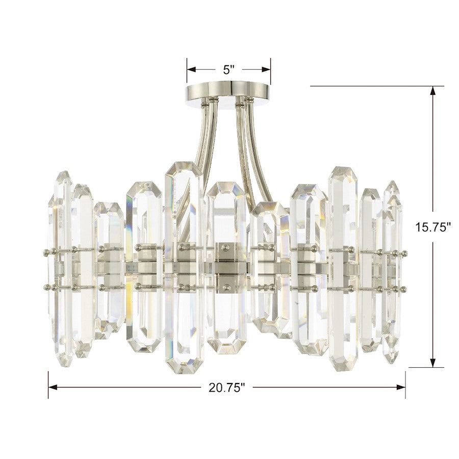 Crystorama Bolton 4 Light Ceiling Mount