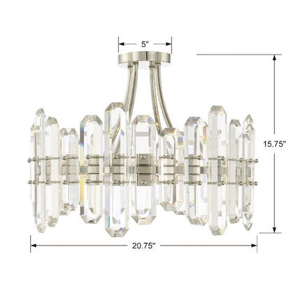 Crystorama Bolton 4 Light Ceiling Mount