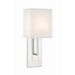 Crystorama Brent 1 Light Sconce, Polished Nickel - BRE-A3631-PN