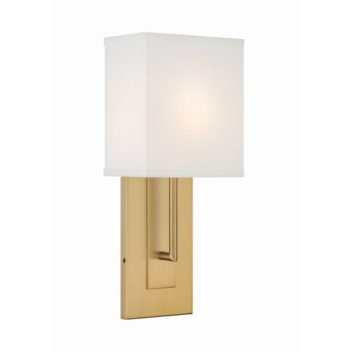 Crystorama Brent 1 Light Sconce, Vibrant Gold - BRE-A3631-VG