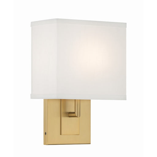 Crystorama Brent 1 Light Sconce, Vibrant Gold - BRE-A3632-VG