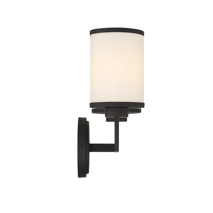 Crystorama Bryant 2 Light Wall Mount, Black Forged