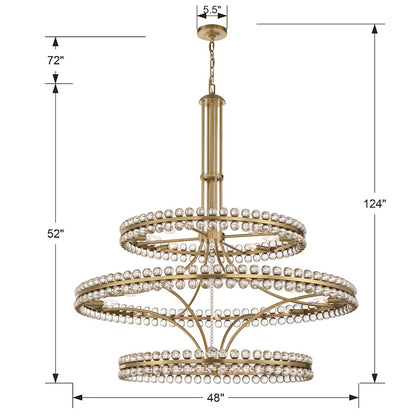 24 Light Chandelier