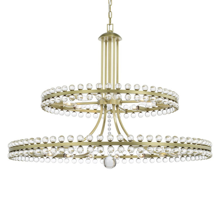 Crystorama Clover 24 Light Two Tier Chandelier