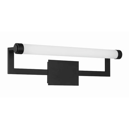 1 Light Bathroom Vanity Light, Matte Black