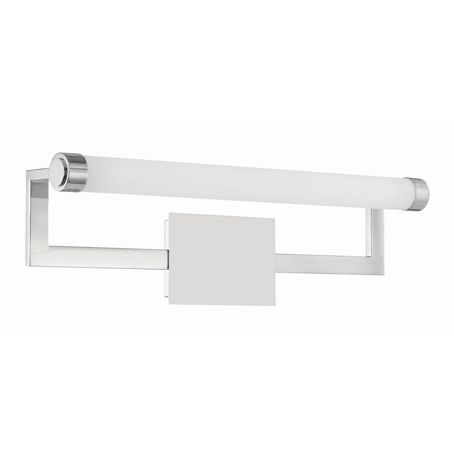 1 Light Bathroom Vanity Light, Polished Nickel