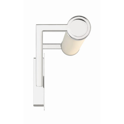 1 Light Bathroom Vanity Light, Polished Nickel