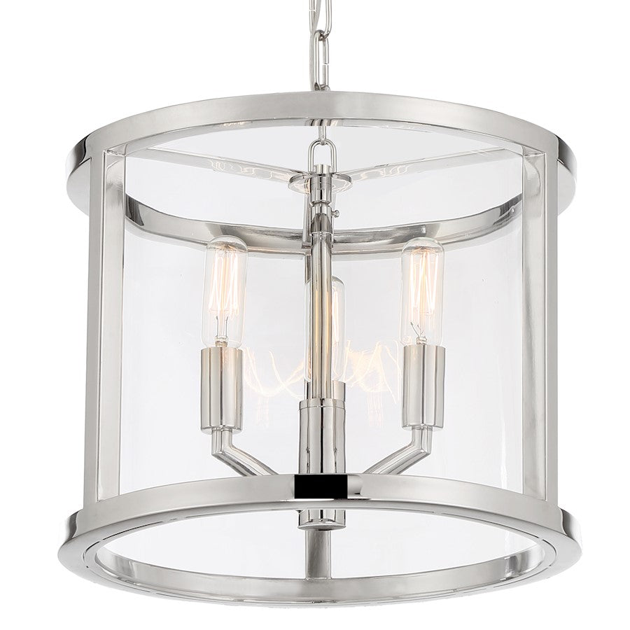 Devon Lantern, Polished Nickel