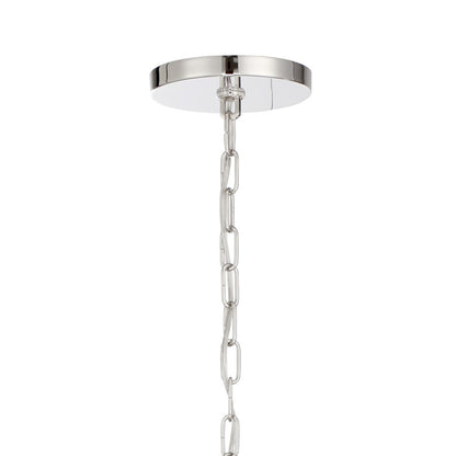 6 Light Lantern, Polished Nickel