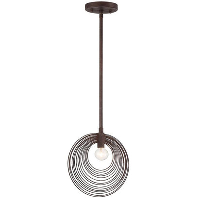 Crystorama Doral 1 Light 10" Pendant, Forged Bronze - DOR-B7700-FB