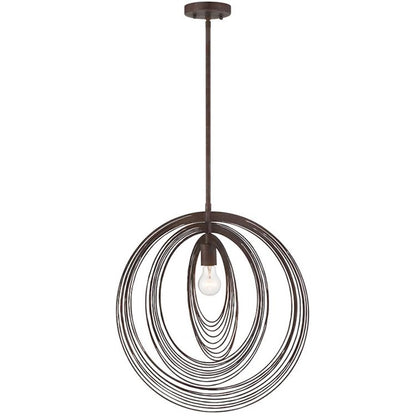 Crystorama Doral 1 Light 20" Pendant, Forged Bronze - DOR-B7711-FB