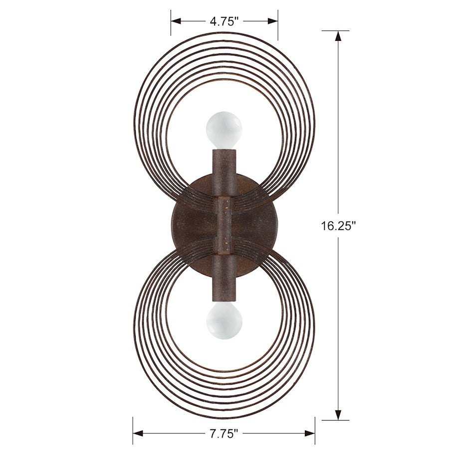 Doral 2 Light Wall Mount