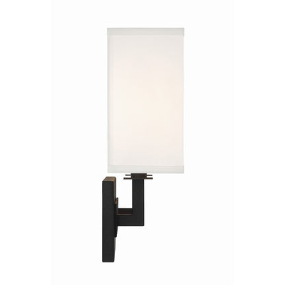 Durham 2 Light Sconce, Black Forged