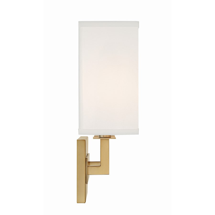 Durham 2 Light Sconce, Vibrant Gold