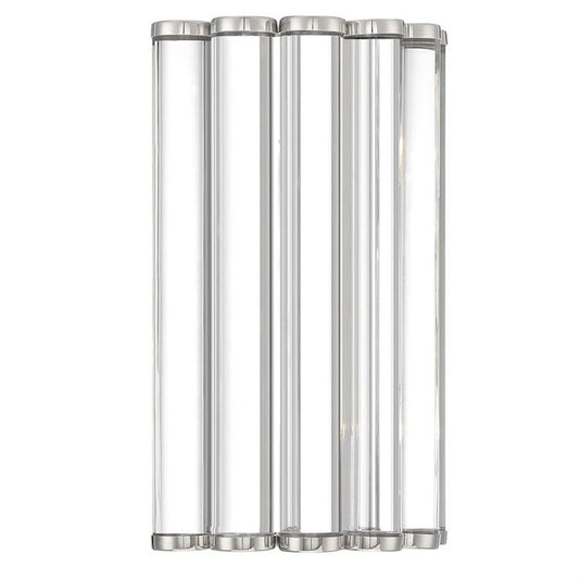 Crystorama Elliot 2 Light Wall Mount, Polished Nickel - ELL-B3002-PN