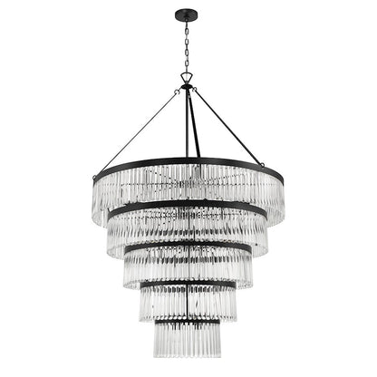 30 Light Chandelier, Black