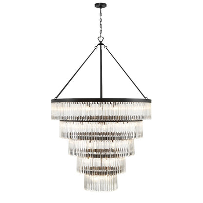 30 Light Chandelier, Black