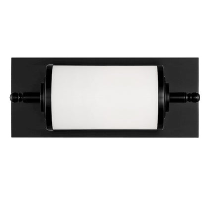 Crystorama Foster 12" 1 Light Wall Mount, Matte Black - FOS-A8050-MK