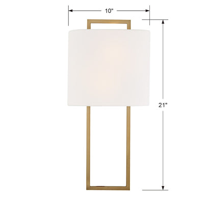 2 Light Wall Sconce