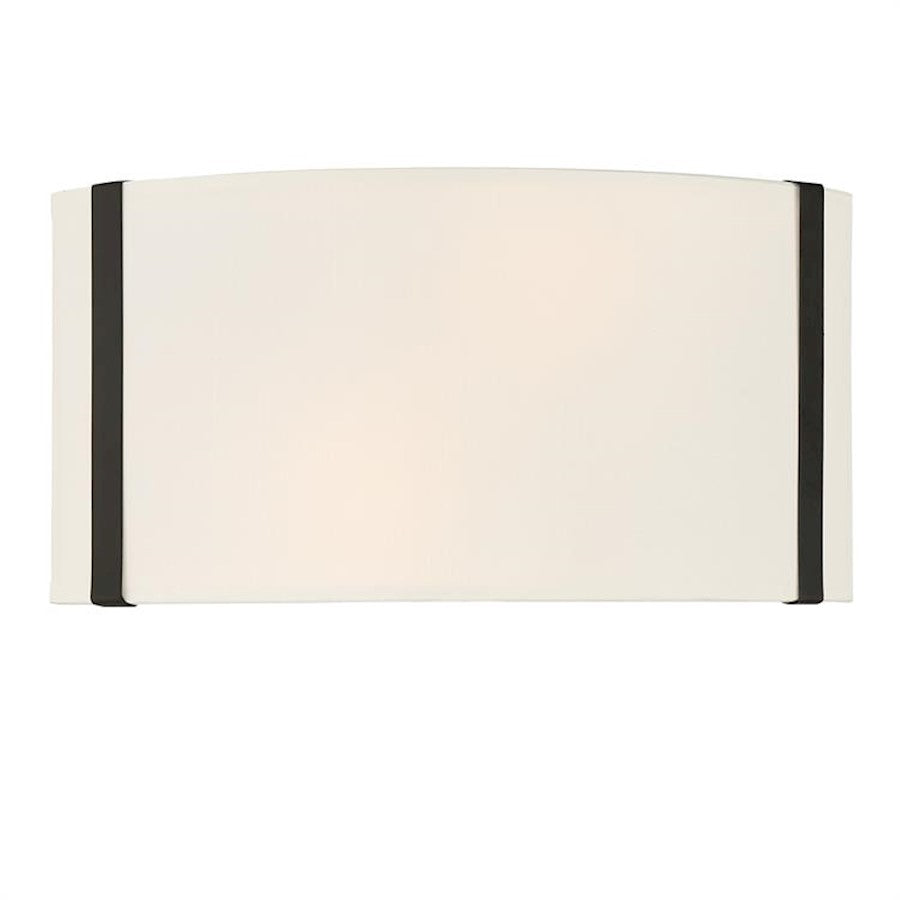 Crystorama Fulton 2 Light Wall Mount, Black - FUL-902-BK