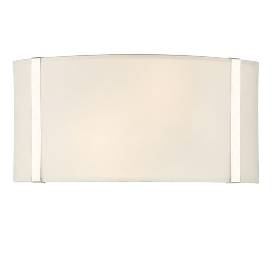 Crystorama Fulton 2 Light Wall Mount, Polished Nickel - FUL-902-PN