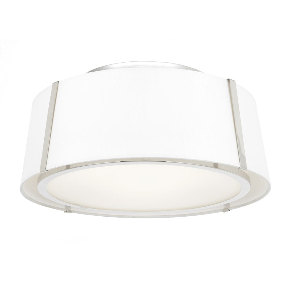 Crystorama Fulton Ceiling Mount, Polished Nickel