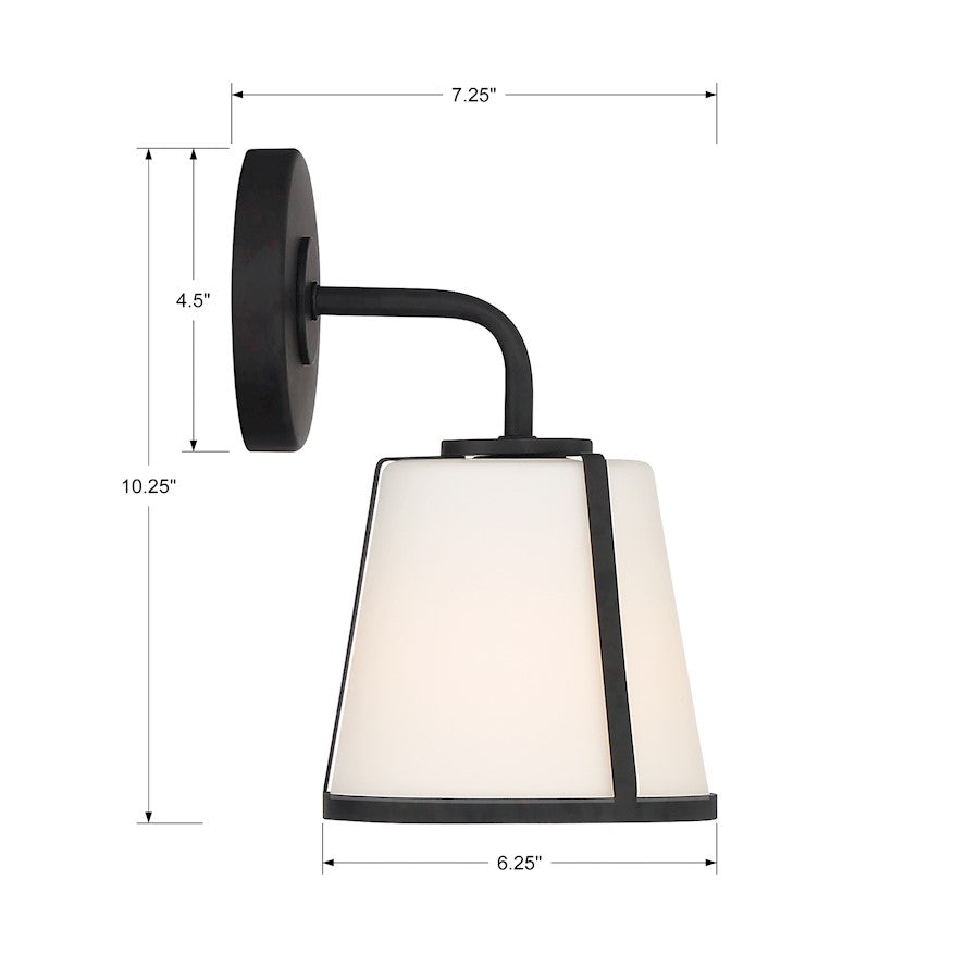 Fulton 1 Light Wall Sconce, White